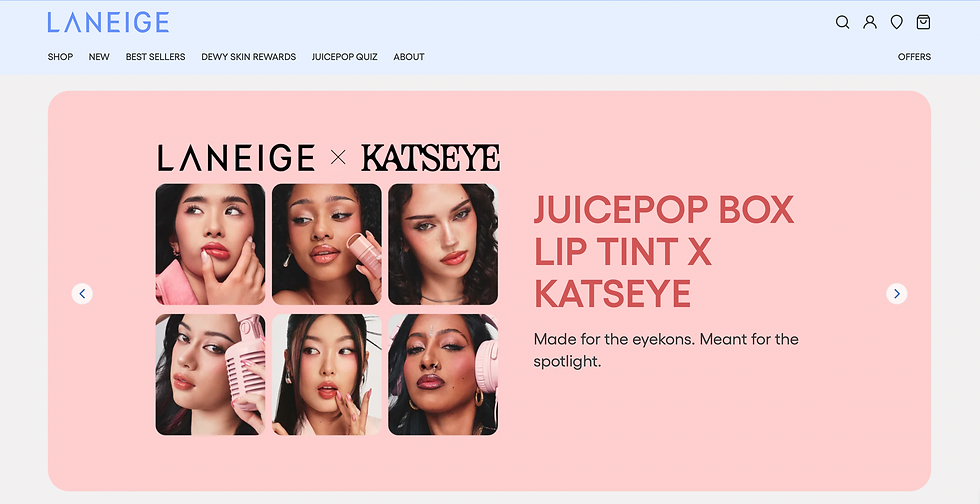 Laneige KATSEYE collaboration, JuicePop Box Lip Tint review, K beauty lip tint, Gen Z beauty marketing, K pop beauty collab, Laneige lip tint shades, girl group beauty campaign, hydrating lip tint, viral beauty launches, KATSEYE Laneige campaign