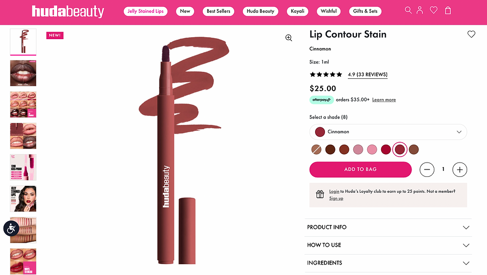 Huda Beauty lip stain, best lip stain, lip contour stain, lip stain review, long-lasting lip color, precise lip application, hydrating lip stain, SACHEU lip liner, NYX Lip IV, Wonderskin lip masque