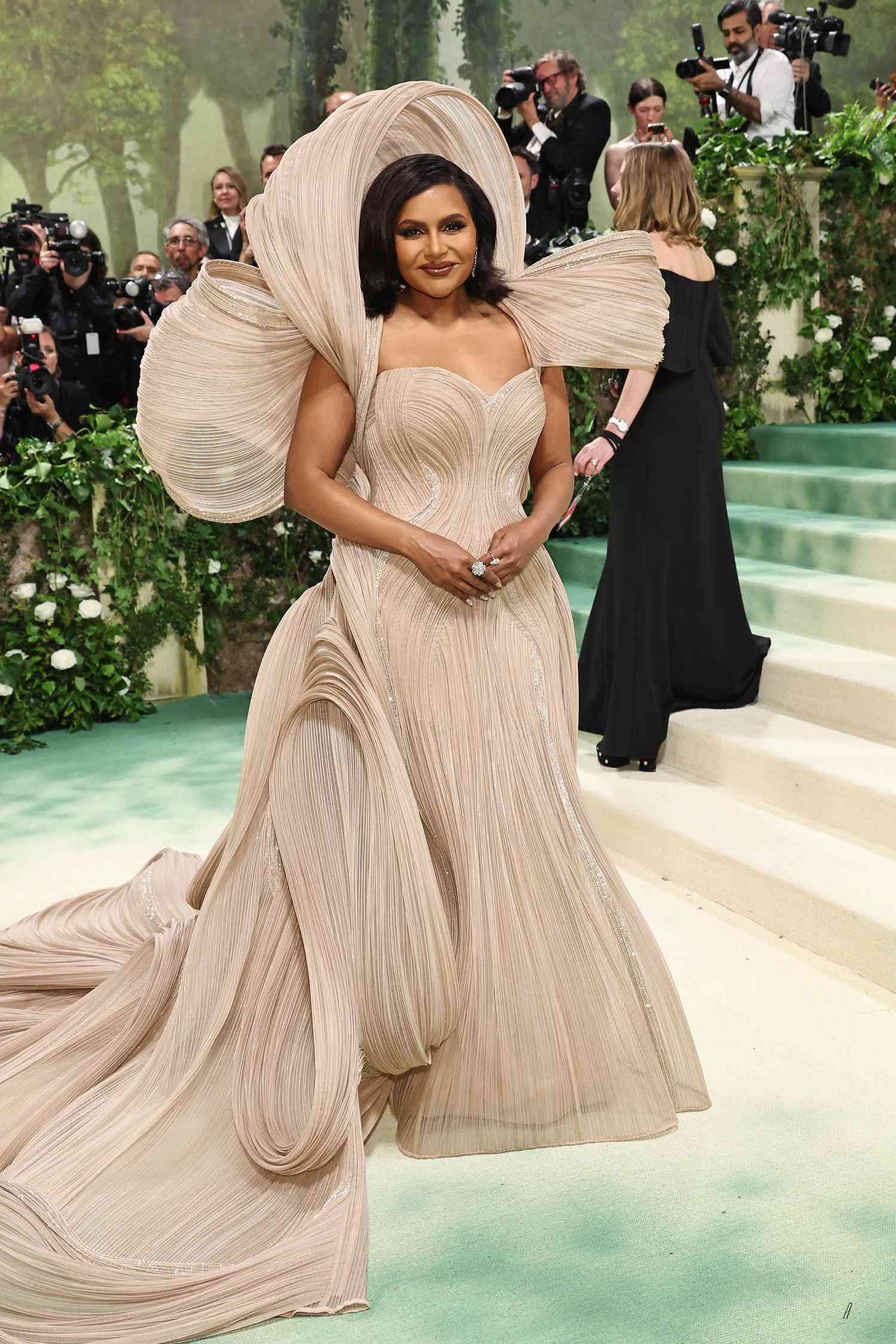Mindy Kaling in Gaurav Gupta