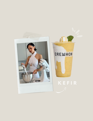 Nara Smith smoothie, Erewhon Wellness from Scratch, kefir smoothie benefits, camu camu health, collagen smoothie recipe