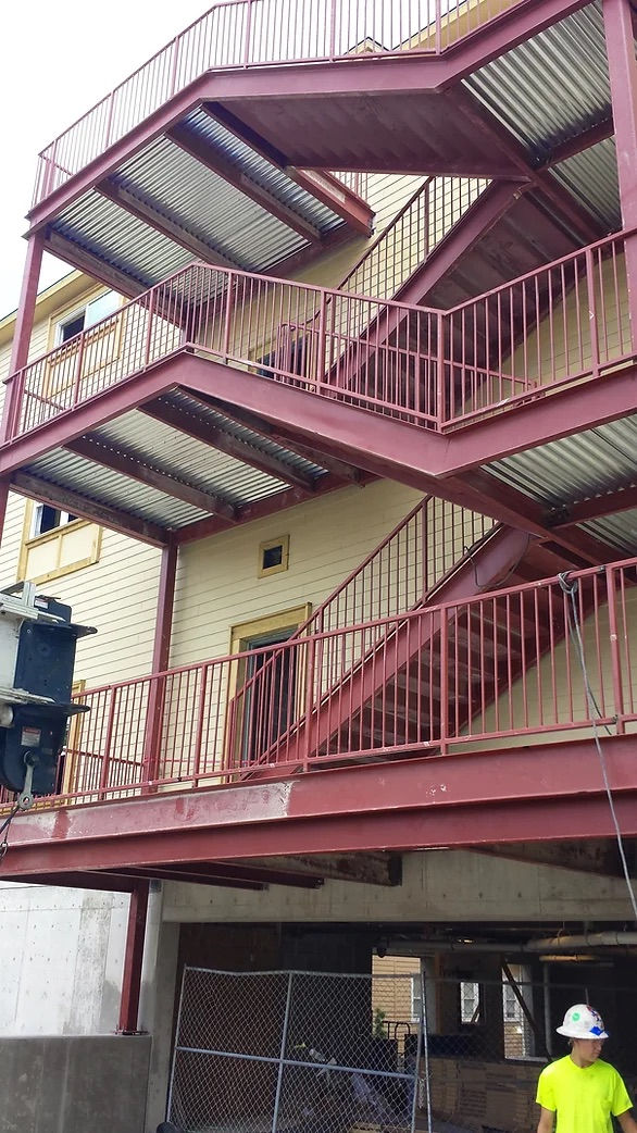 3 Story Landing, Rail, Striger Install Austin, TX
