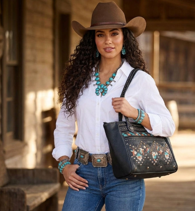 Montana West American Bling Handbag Set