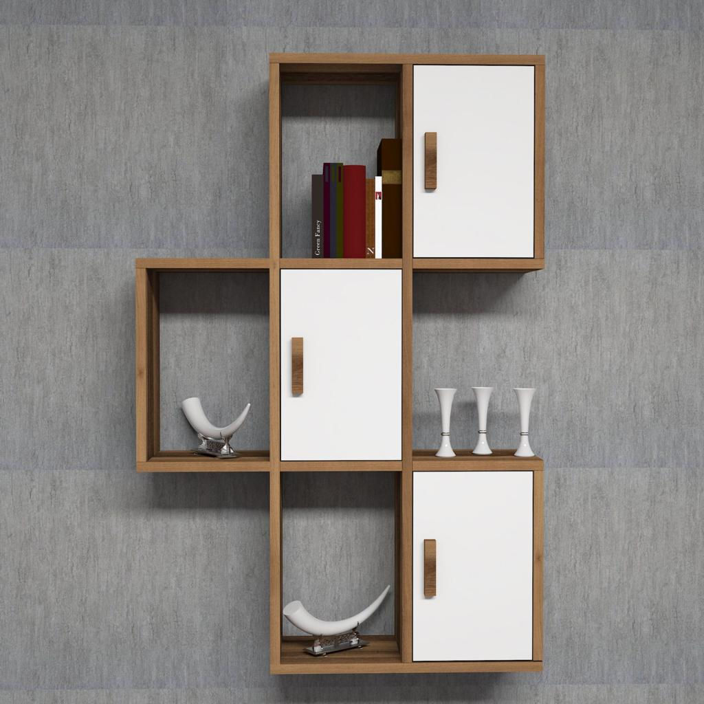 Storage unit with shelves