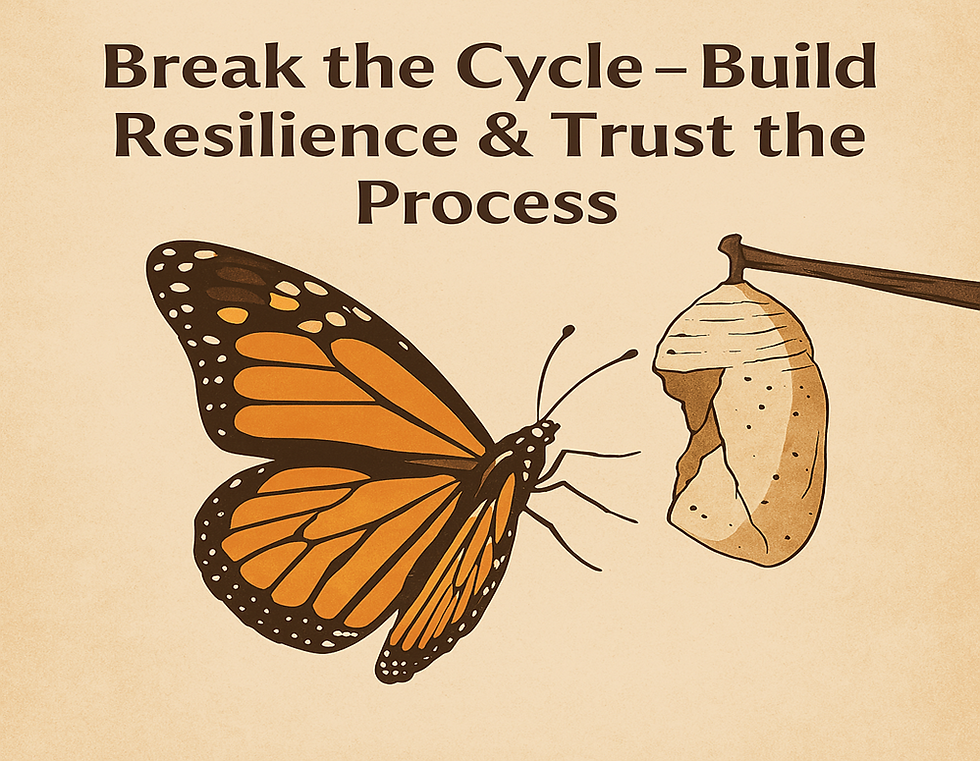 "Growth begins the moment you decide to no longer be bound by your cocoon. You were made to fly." - Unknown