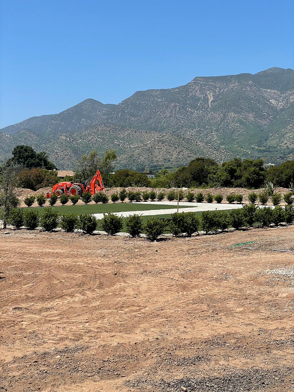 Brush clearing and fuel reduction on a large Ventura County property