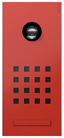 Siedle porttelefon i lackerat rostfritt stål. NOCAB Säkerhet i Malmö levererar designade Siedle porttelefoner till bostadsrättsföreningar och flerbostadshus.