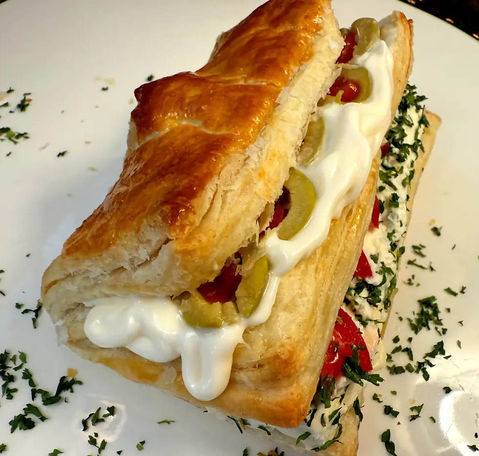 Layered Pâté Sandwich