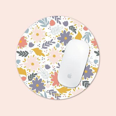 Tapis de souris (fleurs colorées)