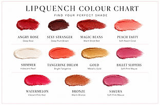 LipQuench Colour Chart