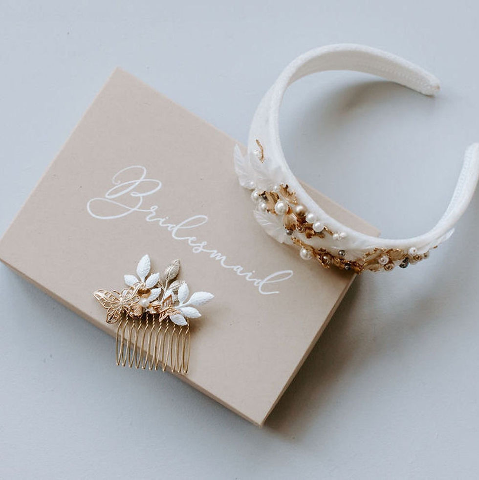 Thumbnail: Butterfly Bridal Or Bridesmaid Hair Comb, Gold or Silver