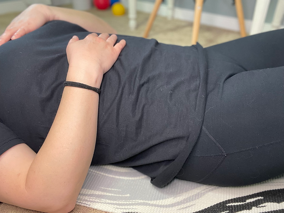 breathing and breathwork in pregnancy and postpartum for core and pelvic floor wellness