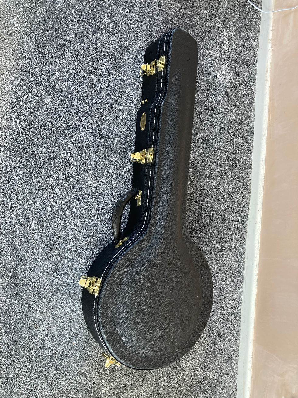 Thumbnail: SOLD: Original Mcleod, 12" Open Back Banjo, Walnut Pot and Maple Neck