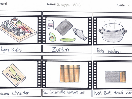 Rezept Sushi als Stop-Motion