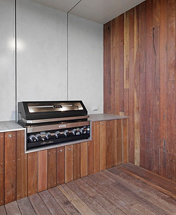 Outdoor BBQ area