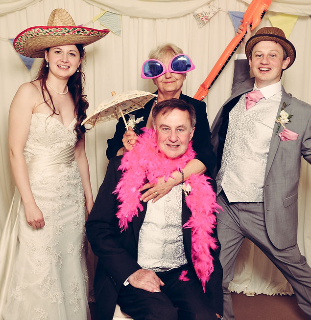 party photobooth, dressing up in props