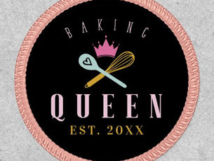 Hot Deals! Baking Queen | Bakers Whisk & Spoon Crown Emblem Patch