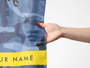 Top 10! Navy Blue Camouflage Your name Personalize Scarf