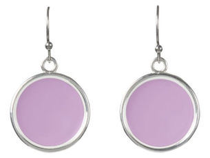 Top 5! Solid color soft orchid pastel purple lilac earrings