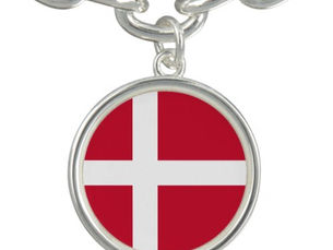 Big Deals! Denmark Flag Bracelet