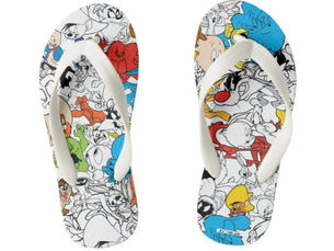 Top 10! LOONEY TUNES™ Color Pop Pattern Kid's Flip Flops