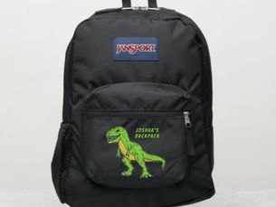 Hot Review! Dinosaur T Rex Green Doodle Personalized Name JanSport Backpack