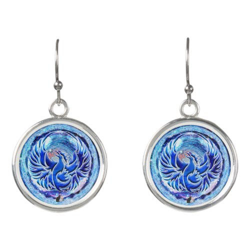 Best Price! Blue Phoenix Earrings