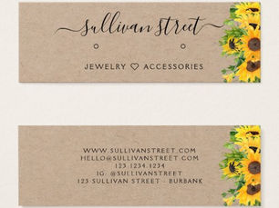 Top 10! Sunflower Kraft Earrings Jewelry Display Card