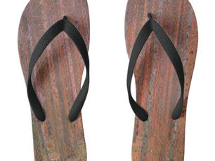 Big Deals! Gustav Klimt Fir Forest Tannenwald Red Trees Flip Flops