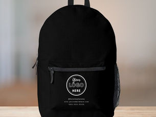 Top 5! Professional Branding Minimalist Black Promo Logo Printed Backpack