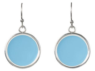 Top 5! Baby Blue Solid Color | Classic | Elegant Earrings