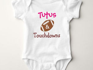 Top 5! Tutus & Touchdowns Baby Bodysuit