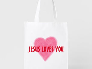 Best Price! JESUS LOVES YOU Reusable Grocery Bag