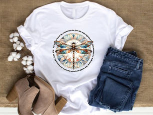 Hot Deals! Bible Verse T-shirt | John 3:16 Dragonfly T-shirt