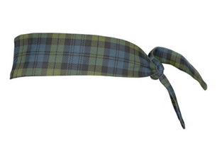 Review Campbell Scottish Accents Blue Green Tartan Tie Headband