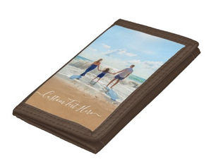 Big Deals! Custom Your Photo Trifold Wallet Gift with Text