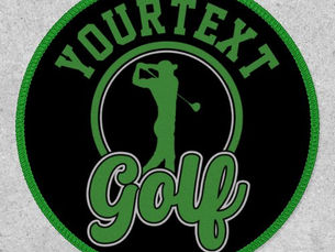 Best Deals! Personalized Golf ADD NAME Retro Pro Golfer Swing Patch