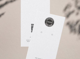 Hot Review! Simple Logo and QR Code Earring Display Card