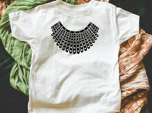 Top 5! Ruth Bader Ginsburg Notorious RBG Collar Kids T-Shirt
