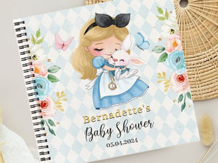Hot Deals! Cute Watercolor Wonderland Baby Shower Guest Book