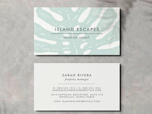 Review Tropic Botanicals Business Card
