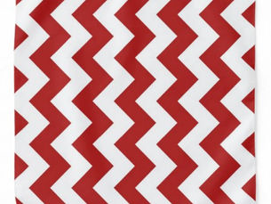 Big Deals! Stylish Red and White Zigzags Bandana