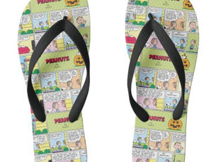 Big Deals! Snoopy & Linus | The Great Pumpkin News Flip Flops