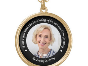 Big Deals! Memorial Modern Photo Heaven Poem Wedding Gold Plated Necklace