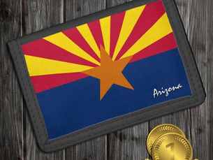 Hot Review! Arizona flag fashion, State USA patriots / sports Trifold Wallet