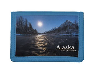Best Deals! Alaska Dance In The Moonlight Trifold Wallet