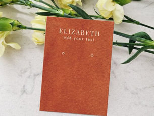 Top 5! Terracotta Watercolor Texture Earring Display Card