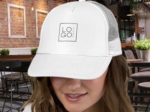 Review Custom Square Business Logo Minimalist Plain White Trucker Hat