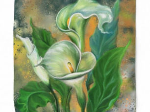 Hot Review! Beautiful Calla Lily Flower - Migned Art Drawing Bandana