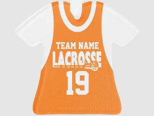 Hot Review! Lacrosse Sports Jersey Orange Ornament