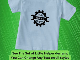 Hot Review! Add Names Grandpa's Daddy's Little Helper, Tools  Baby T-Shirt